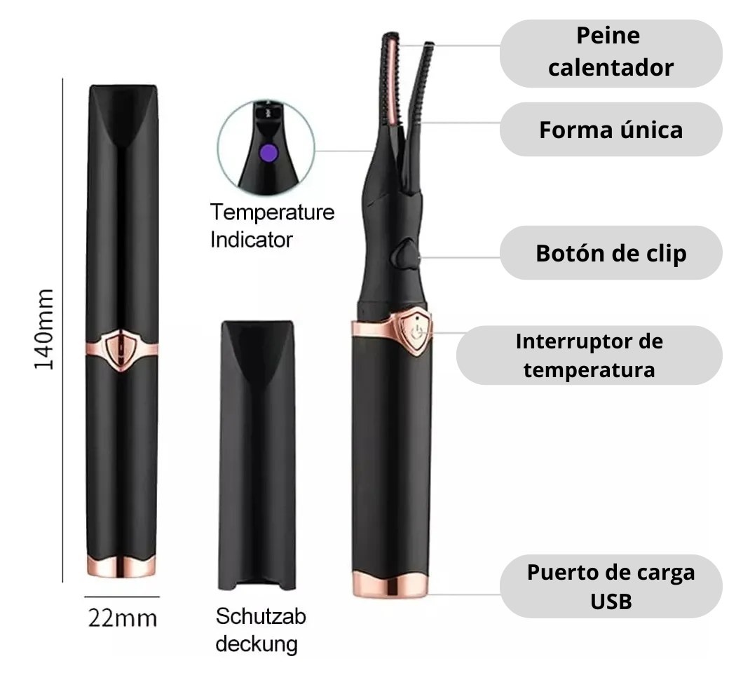 Rizador de Pestañas Eléctrico Premium HOY FIN BLACK FRIDAY