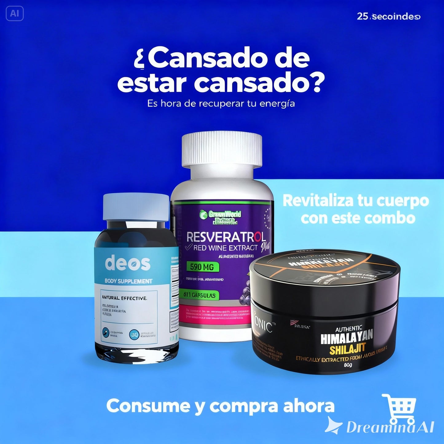 COMBO DEOS RESVERATROL SHILAJIT