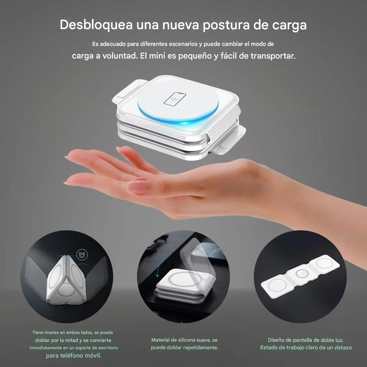 Cargador 3 en 1 inalámbrico