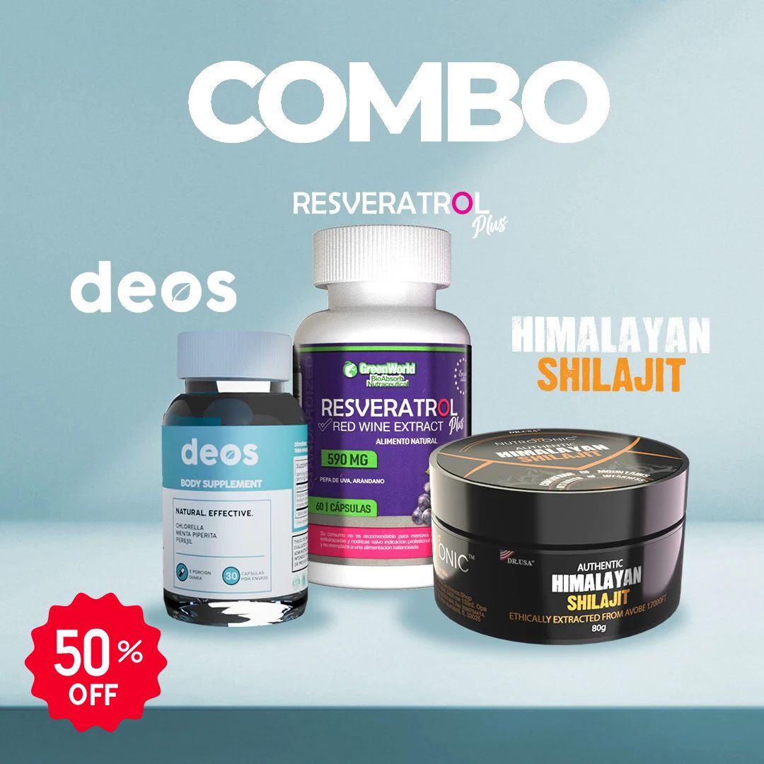 COMBO DEOS RESVERATROL SHILAJIT