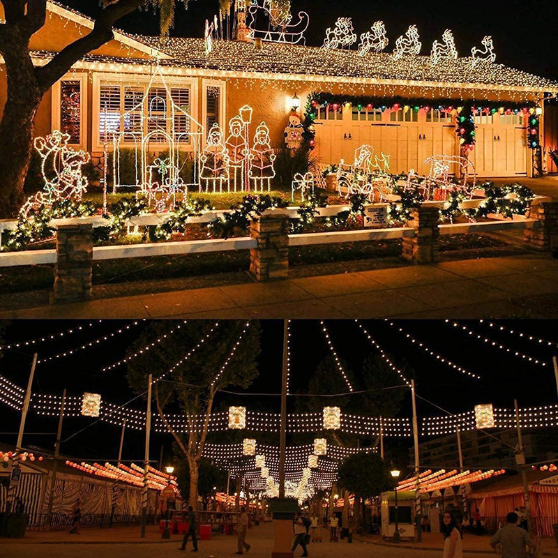 PACK NAVIDAD x2 Luces solares 20 metros cada una