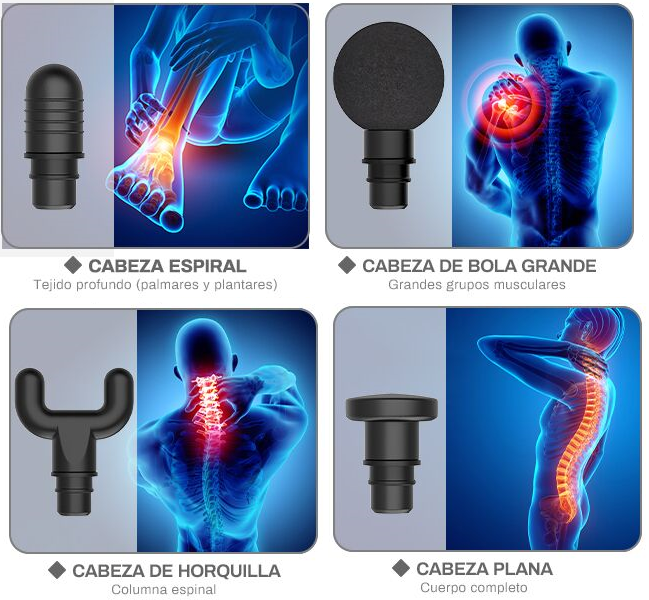 Pistola Terapia Percusión 30 Velocidades